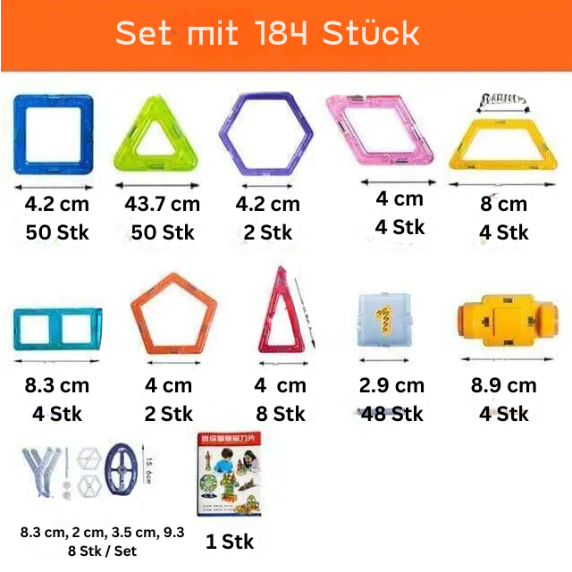 Magnetische Bausteine -  DIY Spielzeug