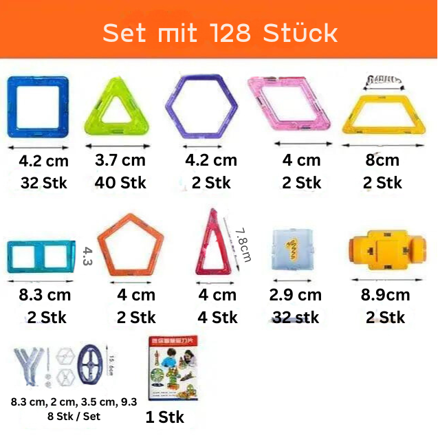 Magnetische Bausteine -  DIY Spielzeug